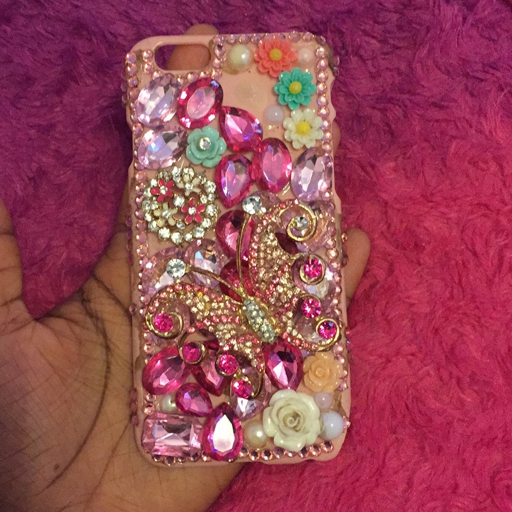 Blinged Out Iphone 6 case (handmade)